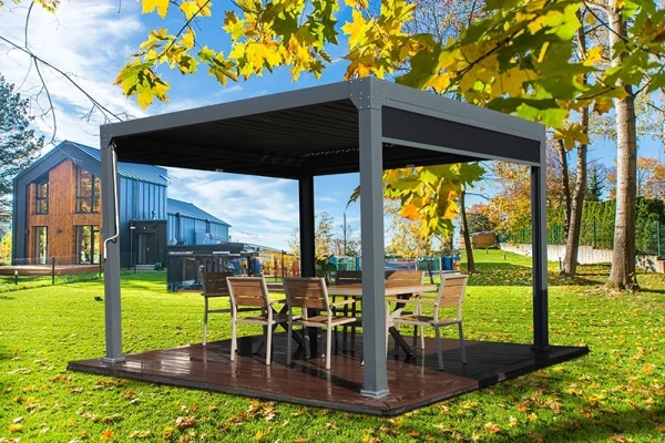 Manual aluminum canopy